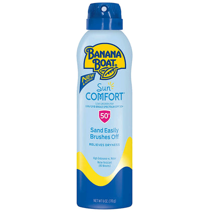 Banana Boat Sun Comfort Ultra Mist Broad Spectrum Sunscreen Spray SPF 50+ - Classic Derma