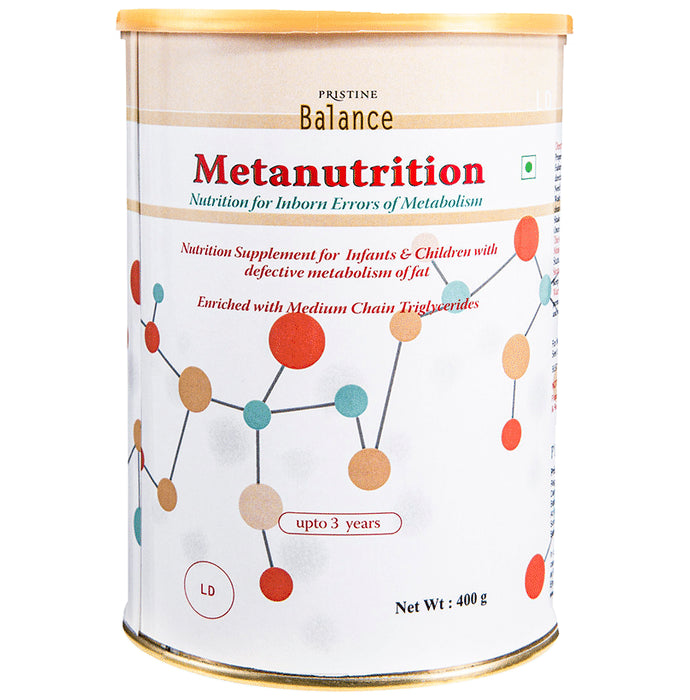 Pristine Balance Metanutrition LD (Upto 3 Years) for Metabolism | Flavour Powder Unflavoured - Classic Derma