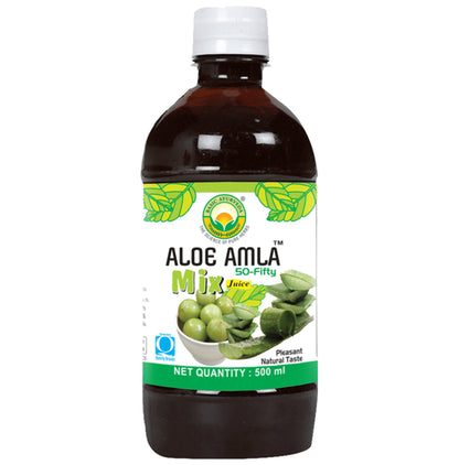 Basic Ayurveda Aloe Amla 50-Fifty Mix Juice