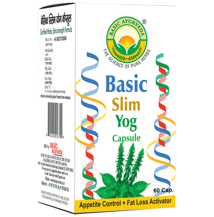 Basic Ayurveda Basic Slim Yog Capsule - Classic Derma