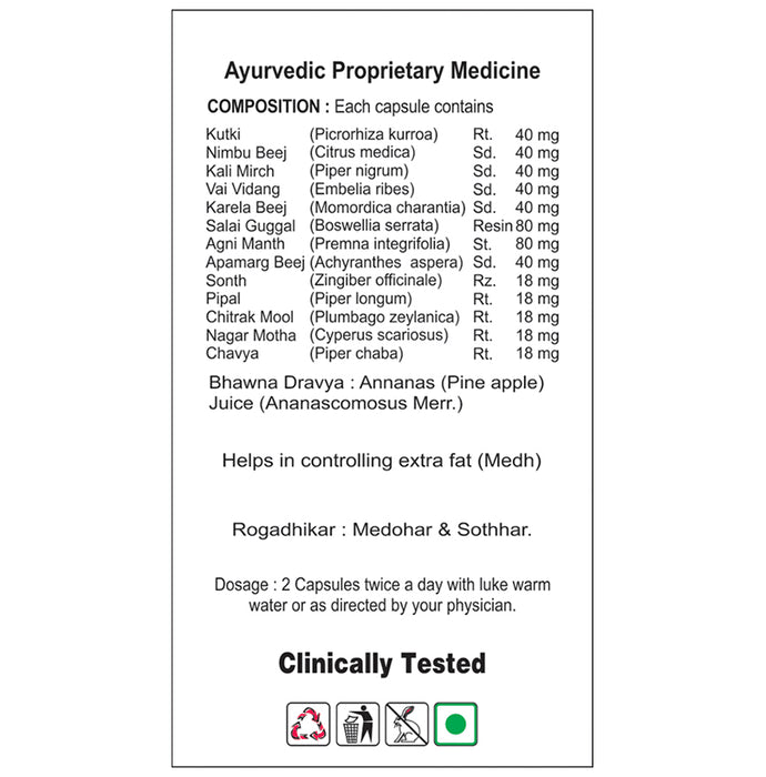 Basic Ayurveda Basic Slim Yog Capsule