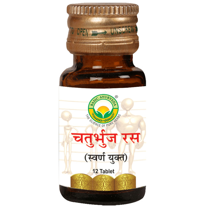 Basic Ayurveda Chaturbhuj Ras with Gold