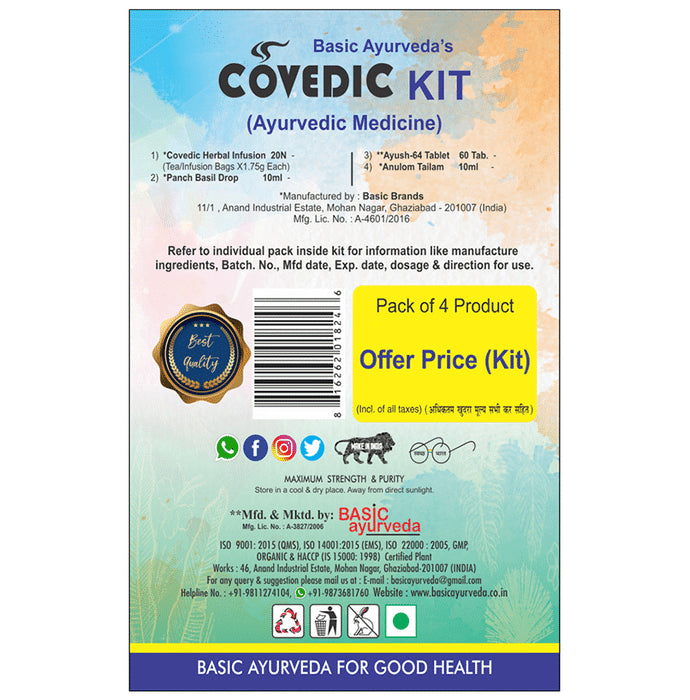 Basic Ayurveda Covedic Daily Immunity Booster Kit