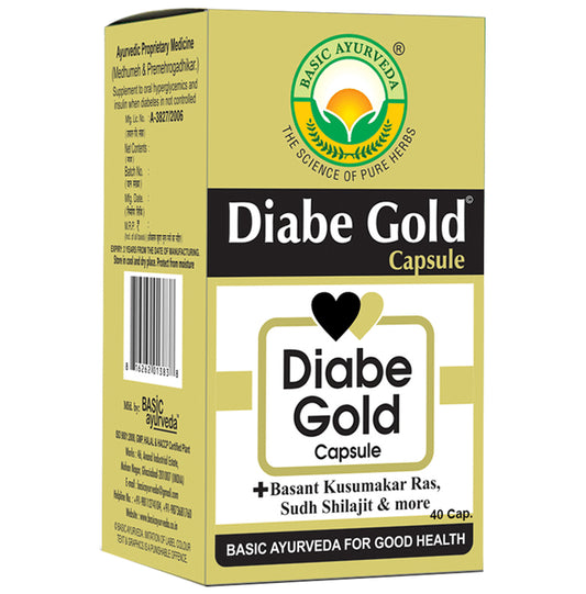Basic Ayurveda Diabe Gold Capsule - Classic Derma
