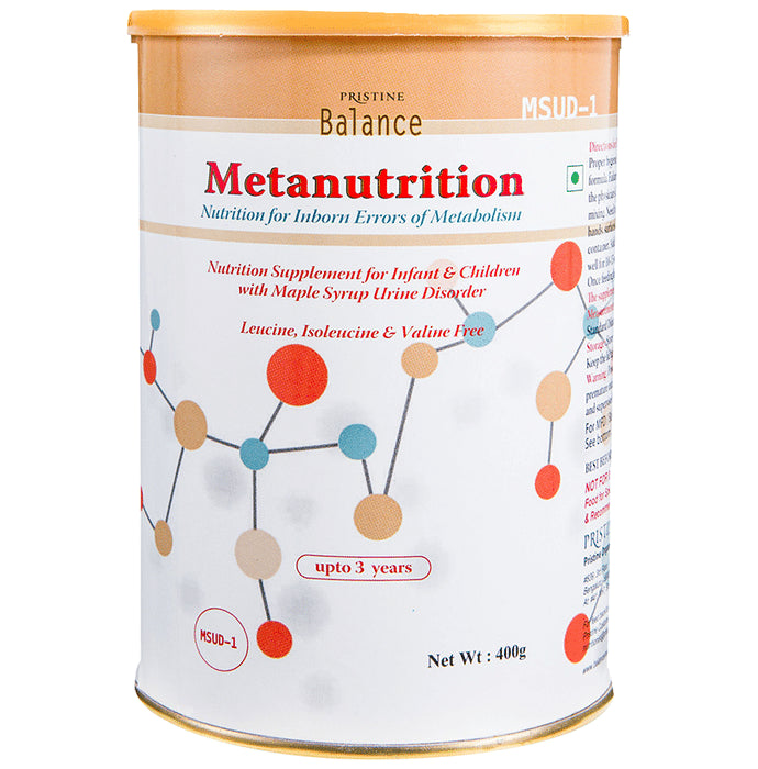 Pristine Balance Metanutrition MSUD 1 (Upto 3 Years) for Metabolism | Flavour Powder Unflavoured - Classic Derma