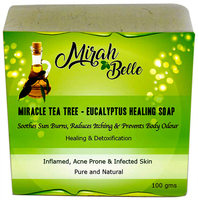 Mirah Belle Miracle Tea Tree - Eucalyptus Healing Soap - Classic Derma