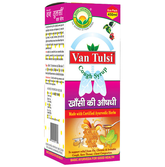 Basic Ayurveda Van Tulsi Cough Syrup - Classic Derma