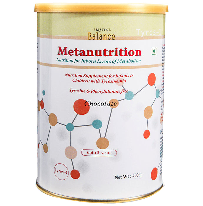 Pristine Balance Metanutrition Tyros 1 (Upto 3 Years) for Metabolism | Flavour Powder Chocolate - Classic Derma