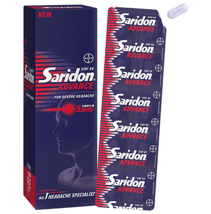 Bayer Combo Pack of Supradyn Daily Multivitamin 15 Tablet & Saridon Advance 10 Tablet