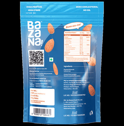 Bazana 100% California Almonds Roasted Salted