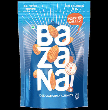 Bazana 100% California Almonds Roasted Salted - Classic Derma