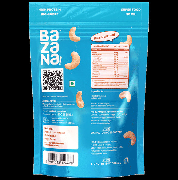 Bazana Roasted Salted Cashews