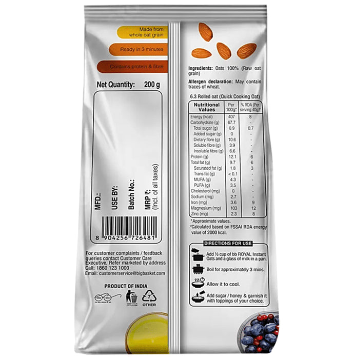 BB Royal Instant Oats