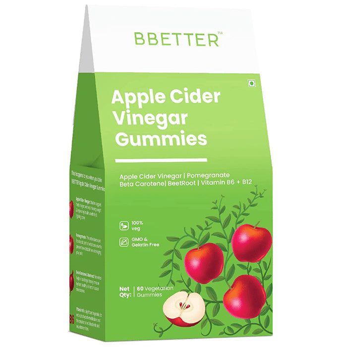 BBetter Apple Cider Vinegar Vegetarian Gummies - Classic Derma