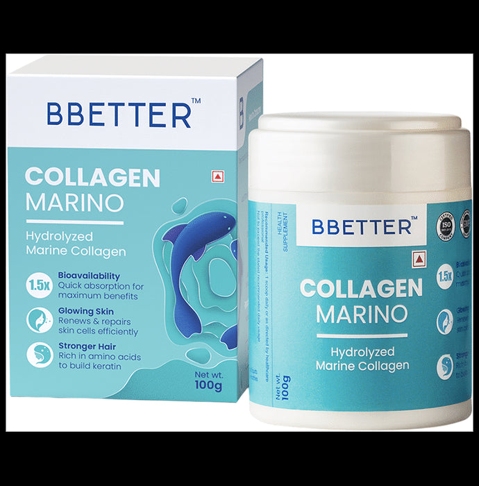 BBetter Collagen Marino Pure Hydrolyzed Marine Collagen Powder Sachet (10gm Each) - Classic Derma