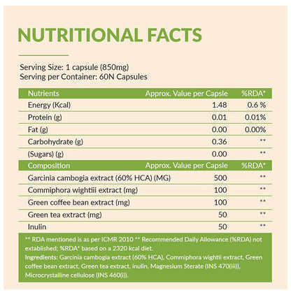 BBetter Garcinia Cambogia Vegetarian Capsule