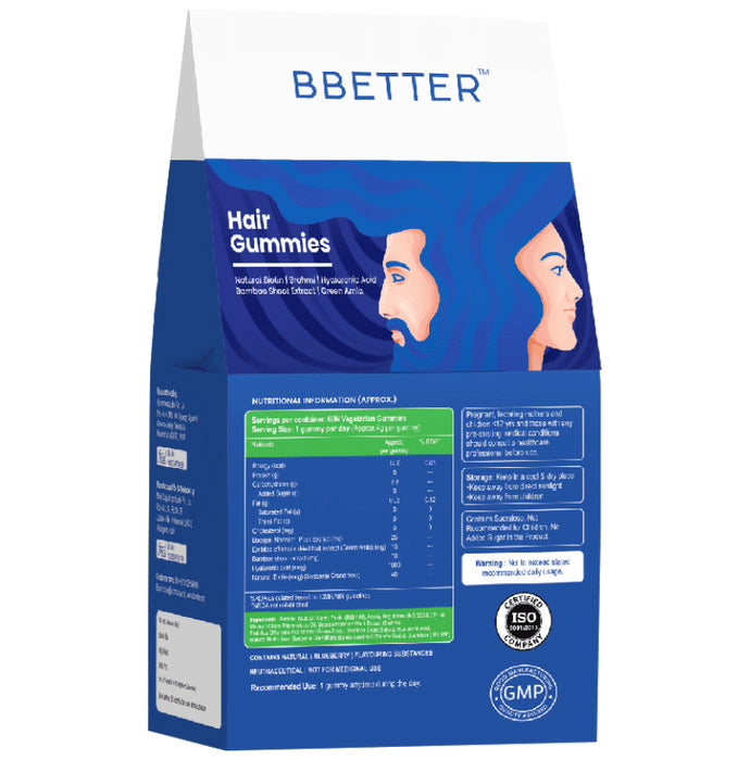 BBetter Hair Vegetarian Gummies