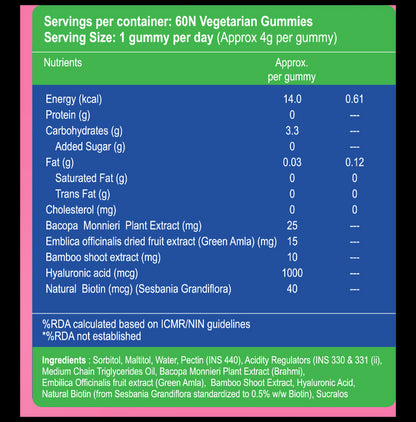 BBetter Hair Vegetarian Gummies