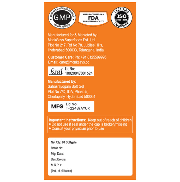 BBetter Omega 3 Fish Oil 1000mg Softgel | For Heart, Joint & Eye Health | Vitamins & Nutritional Supplement