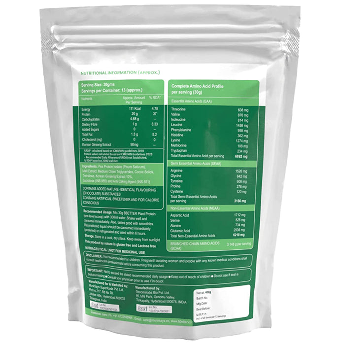 BBetter Plant Protein Powder Strawberry