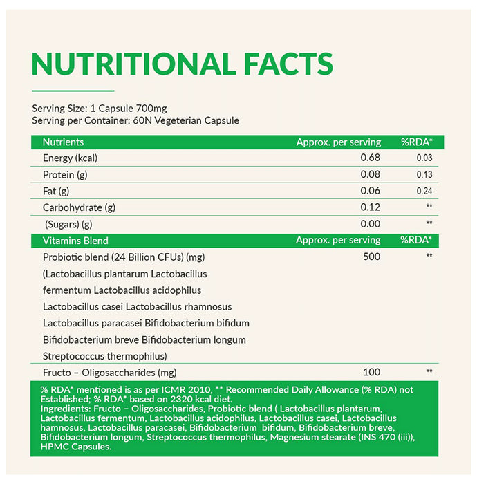 BBetter Probiotics 24 Billion CFU Vegetarian Capsule