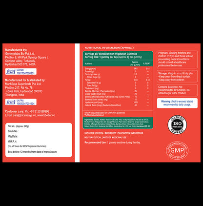 BBetter Skin Vegetarian Gummies