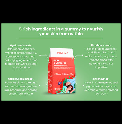 BBetter Skin Vegetarian Gummies
