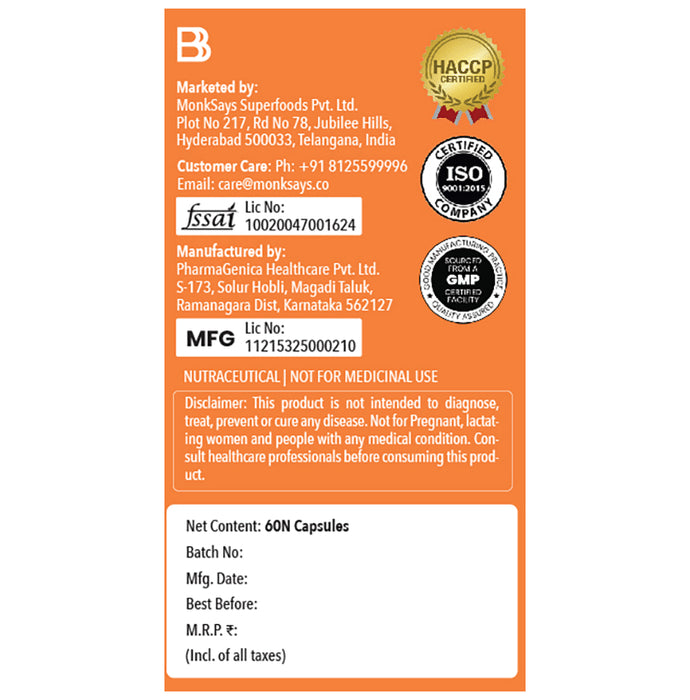 BBetter Veda Curcumin C3 Complex (95%) Vegetarian Capsule