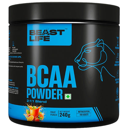BeastLife BCAA Powder Fruit Punch - Classic Derma