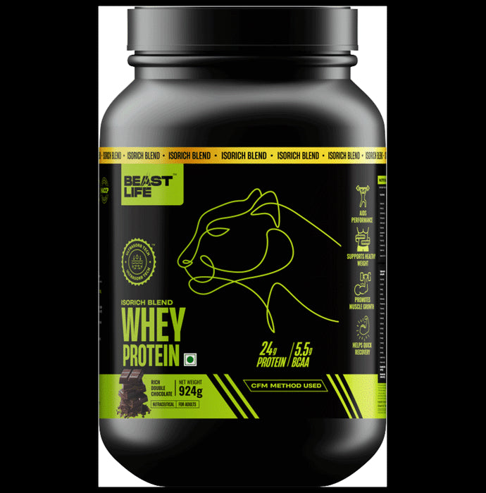 BeastLife Isorich Blend Whey Protein Powder Double Rich Chocolate - Classic Derma
