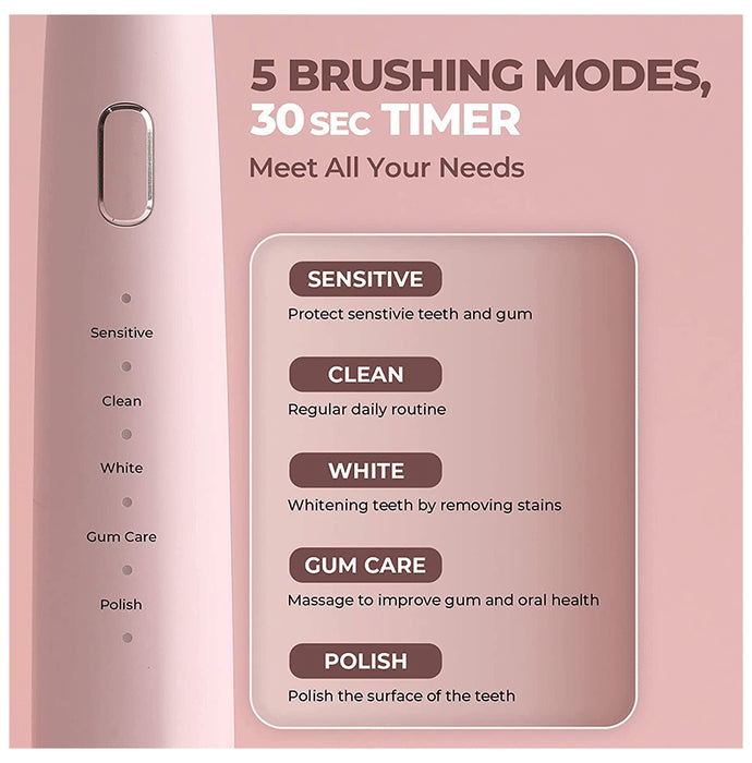 beatXP Azure Electric Toothbrush Pink