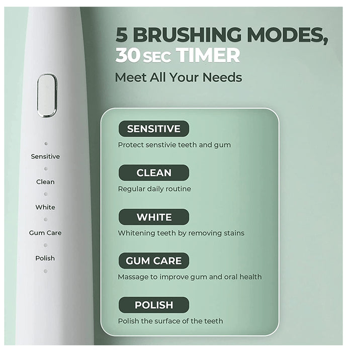 beatXP Azure Electric Toothbrush White