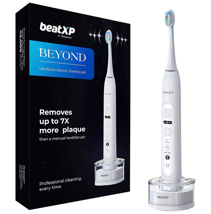 beatXP Beyond Ultra Electric Toothbrush White - Classic Derma