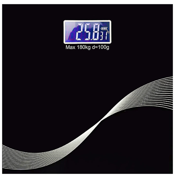 beatXP Digital Weighing Scale with LCD Display Black Wave 304670000000