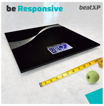 beatXP Digital Weighing Scale with LCD Display Black Wave 304670000000