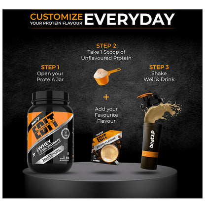 beatXP Edit 100% Whey Concentrate Protein Powder Unflavored