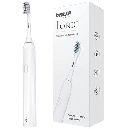 beatXP Ionic Sonic Electric Toothbrush White - Classic Derma
