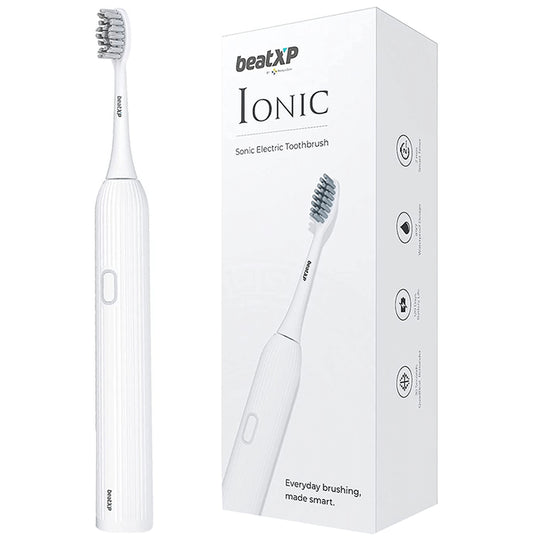 beatXP Ionic Sonic Electric Toothbrush White - Classic Derma