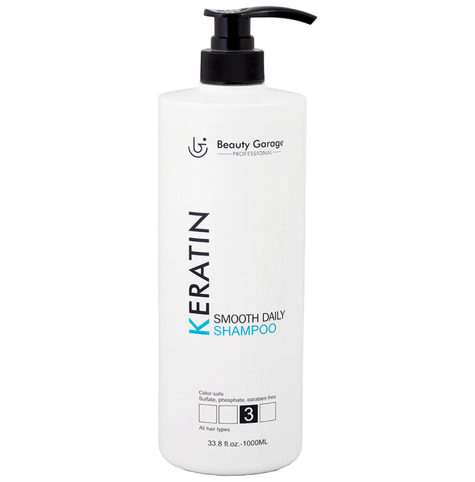 Beauty Garage Keratin Smooth Daily Shampoo - Classic Derma