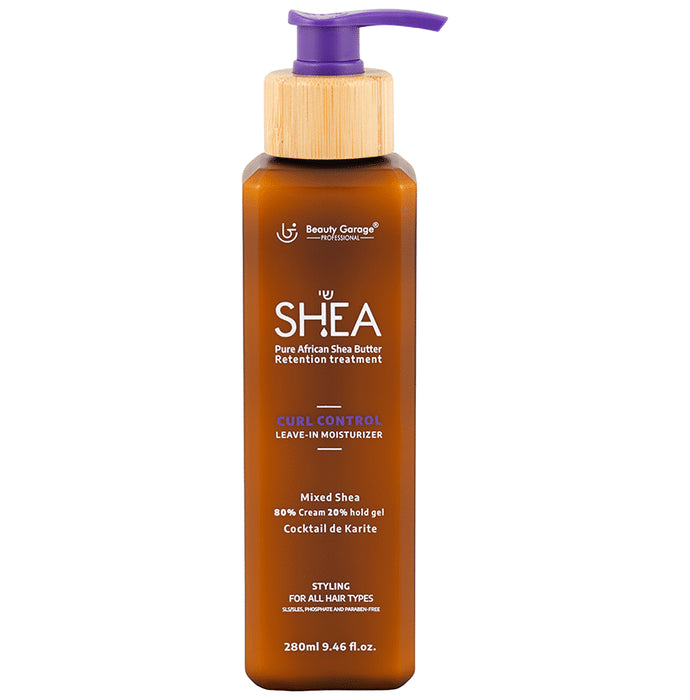Beauty Garage Shea Curl Control Leave In Moisturiser 80% Cream 20% Hold Gel Moisturiser - Classic Derma