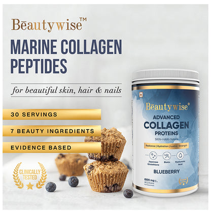 Beautywise Advanced Collagen Proteins Powder Blueberry