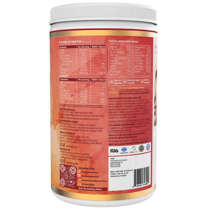 Beautywise Advanced Collagen Proteins Powder Mango-Peach