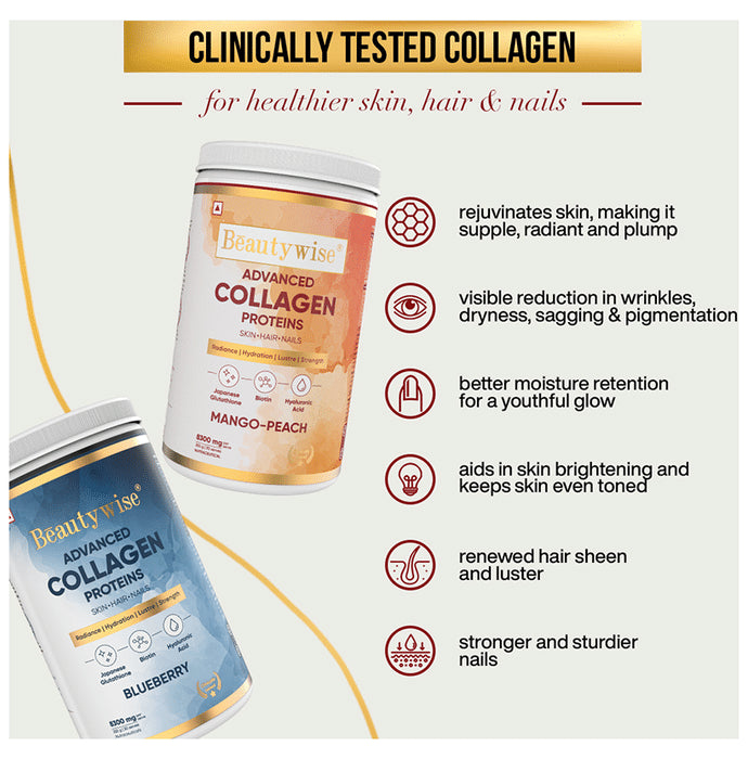 Beautywise Advanced Collagen Proteins Powder Mango-Peach
