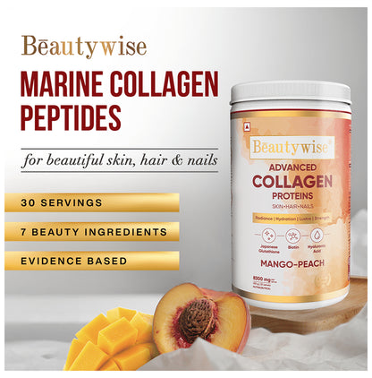 Beautywise Advanced Collagen Proteins Powder Mango-Peach