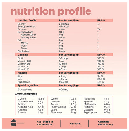 Beautywise All In One Collagen Protein Powder Apple