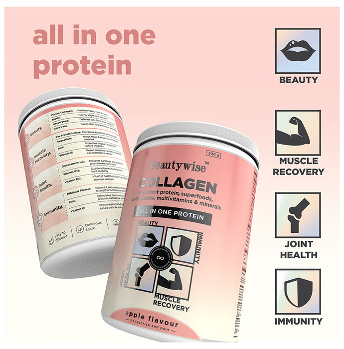 Beautywise All In One Collagen Protein Powder Apple