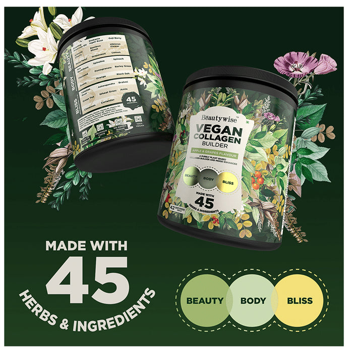 Beautywise Vegan Collagen Builder Powder Apple & Grapes