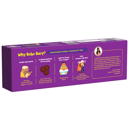 Bebe Burp 8M+ Cookie (150gm Each) Oats & Raisins