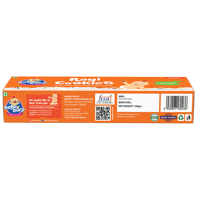 Bebe Burp 8M+ Cookie (150gm Each) Ragi