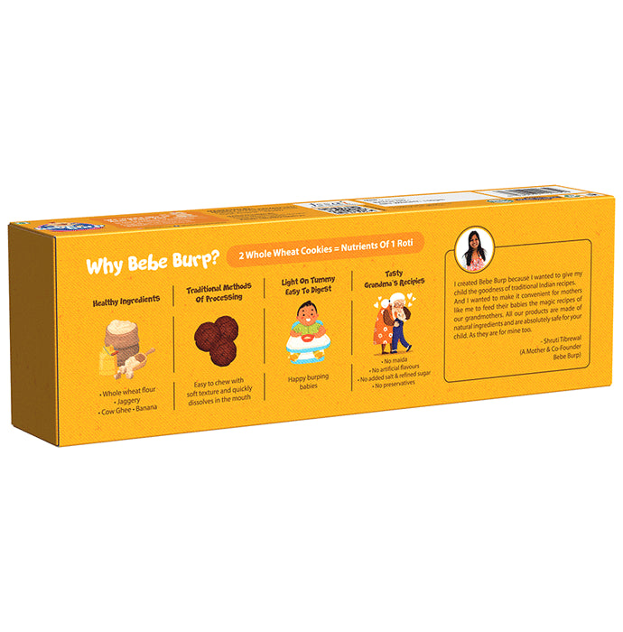 Bebe Burp 8M+ Cookie (150gm Each) Whole Wheat & Banana